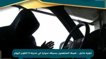 تنويه عاجل.. ضبط المتهمين بسرقة سيارة في مدينة 6 أكتوبر اليوم